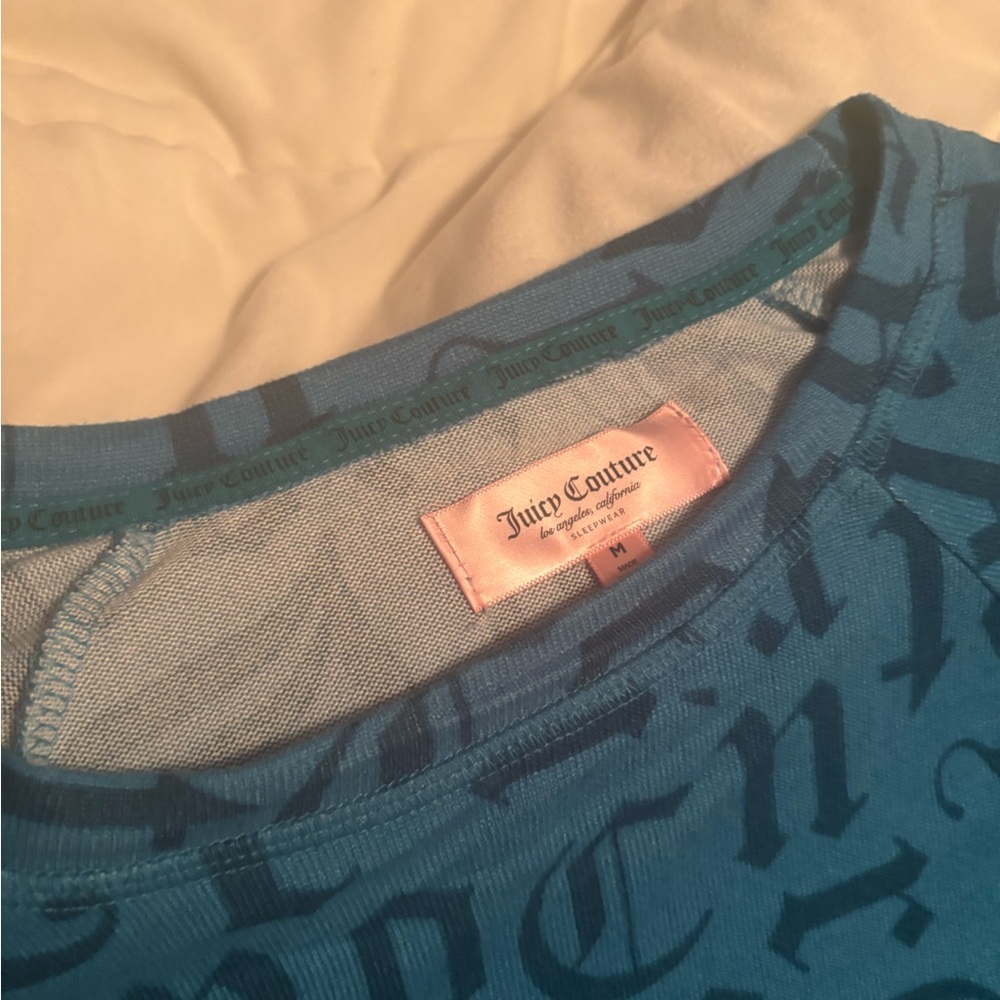 Juicy Couture Sleepwear Blue/Aqua Pajama Set - Picture 7 of 8